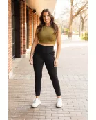 Ready to Ship | The Adriana - Tummy Control Full Length Leggings with Pockets