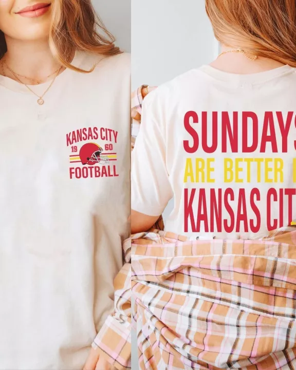 Sundays Are Better In Kansas City Wholesale Bella Graphic Tee - Quick Shipping