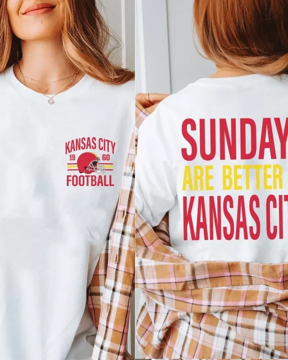 Sundays Are Better In Kansas City Wholesale Bella Graphic Tee - Quick Shipping