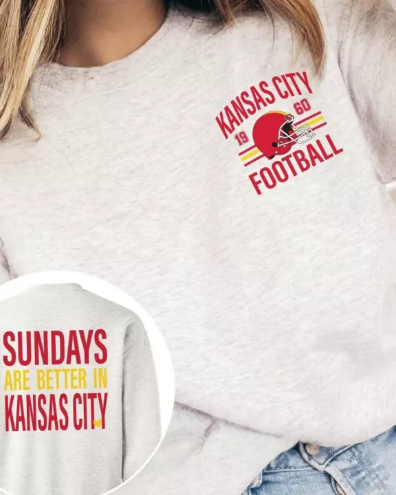Sundays Are Better In Kansas City Wholesale Graphic Sweatshirt - Fast TAT