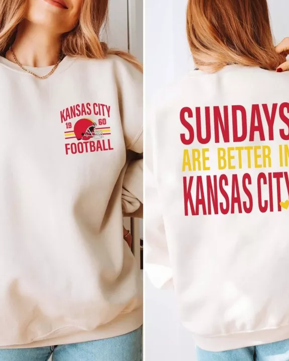 Sundays Are Better In Kansas City Wholesale Graphic Sweatshirt - Fast TAT