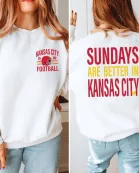 Sundays Are Better In Kansas City Wholesale Graphic Sweatshirt - Fast TAT