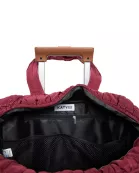 Wine Quilted Duffel Wholesale Weekender