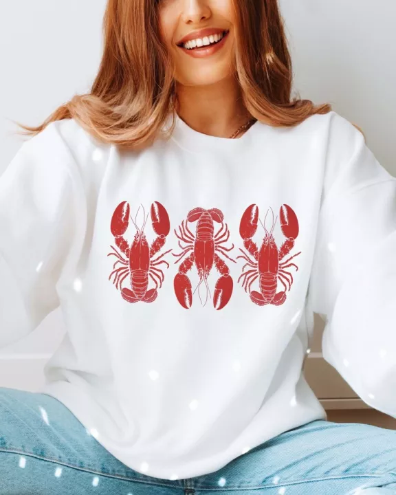 3 Lobsters Wholesale Graphic Sweatshirt - Fast Shipping