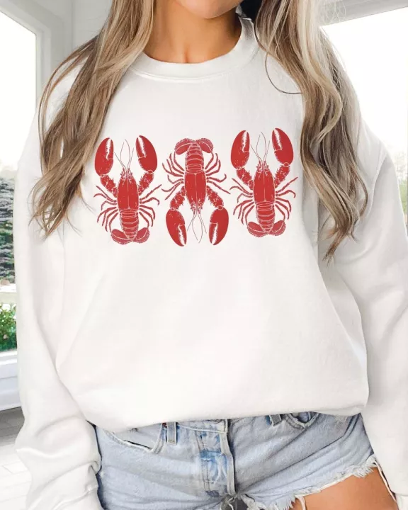 3 Lobsters Wholesale Graphic Sweatshirt - Fast Shipping