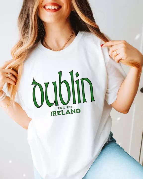 Dublin Ireland Est 988 Wholesale Bella Graphic Tee - Quick TAT