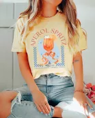 Aperol Spritz Orange Skies Comfort Color Wholesale Tee