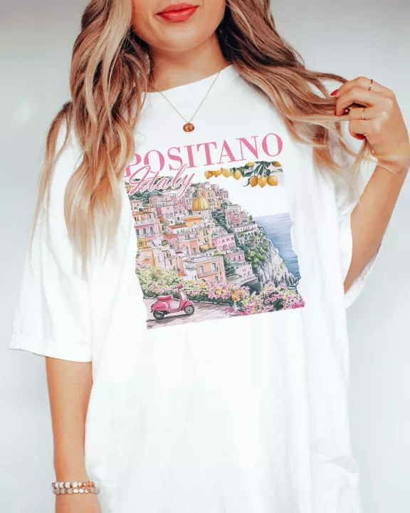 Positano Italy Comfort Color Wholesale Tee