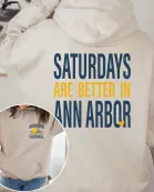 Custom Saturdays Are Better Football Wholesale Hoodie With Front And Back Design