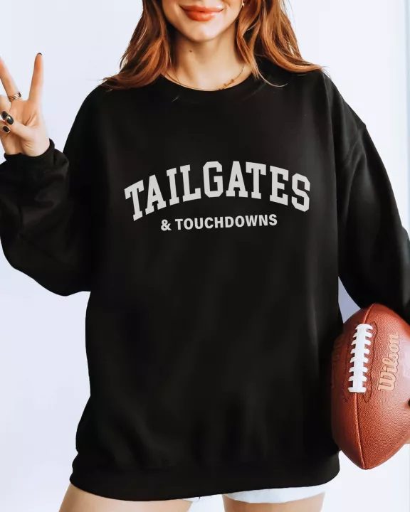 Tailgates & Touchdowns Wholesale Graphic Sweatshirt - Quick Shipping