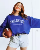 Tailgates & Touchdowns Wholesale Graphic Sweatshirt - Quick Shipping