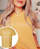 Meet Me In The Bleachers Comfort Wholesale Color Graphic Tee With Front & Back Design - Quick TAT