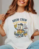 Brew Crew Tailgate Champs Wholesale Comfort Color Tee - Fast Shipping