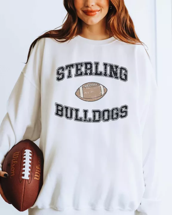 Custom Vintage Football Team Mascot Wholesale Graphic Sweatshirt - Quick TAT