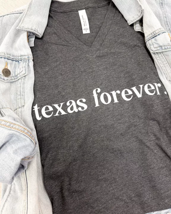 Texas Forever. V neck Tee