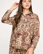 KT-1831-6 PAISLEY PRINTED LONG SLEEVE TOP-MULTI