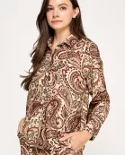 KT-1831-6 PAISLEY PRINTED LONG SLEEVE TOP-MULTI