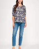 RT-4209-6 SHORT SLEEVE FLORAL BLOUSE