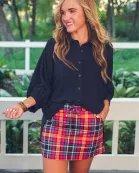 Patterned in Plaid Skort