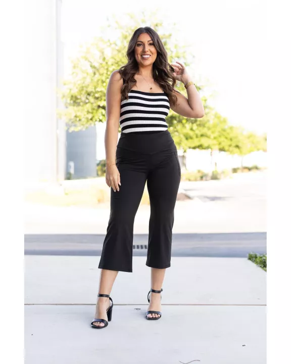 Ready to Ship | The Faith - Tummy Control High Waisted Guacho Pants