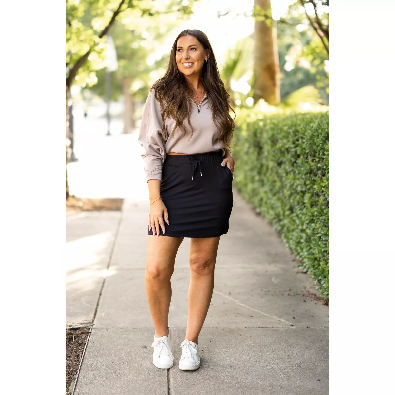 PreOrder | The Kristina BLACK Jogger Skirt