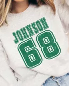 Bold Athletic Distressed Team & Number Wholesale Graphic Sweatshirt - Fast TAT