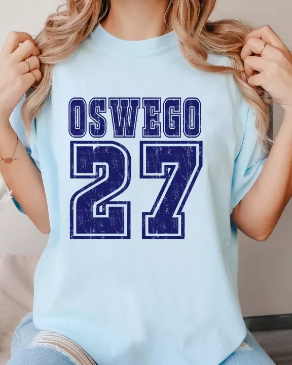 Bold Athletic Distressed Team & Number Wholesale Comfort Color Graphic Tee - Fast Shipping