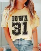 Bold Athletic Distressed Team & Number Wholesale Comfort Color Graphic Tee - Fast Shipping