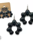 Western stone squash blossom earring, last call