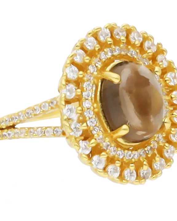 Madona Ring-Smokey Quartz