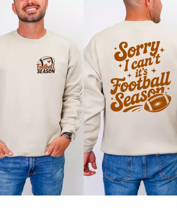 Football Season Front/Back Graphic Sweatshirt