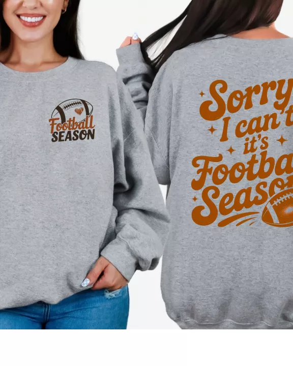 Football Season Front/Back Graphic Sweatshirt