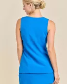 Sleeveless Tailored V-Neck Mini Romper