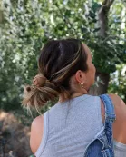 SUEDE ROSETTE SCRUNCHIE