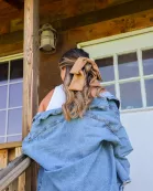 SUEDE SLOUCHY BOW