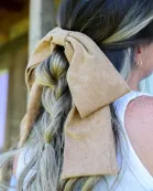 SUEDE SLOUCHY BOW