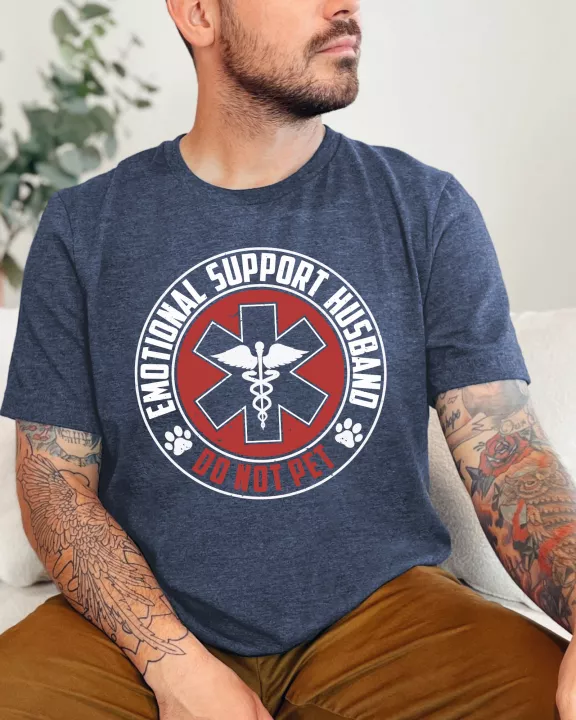 Emotionally Support Husband Graphic Tee