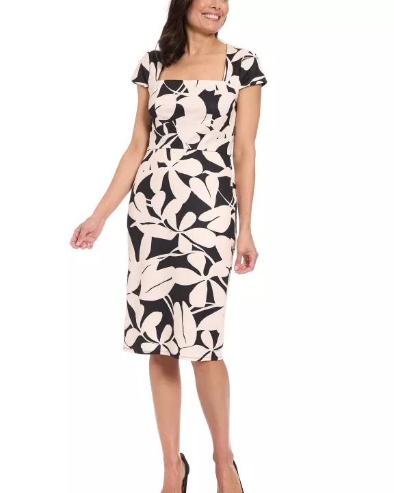 SQUARE NECK CAP SLV SHEATH