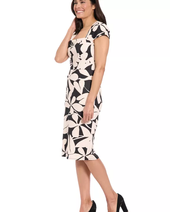 SQUARE NECK CAP SLV SHEATH