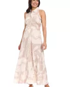 CUT-IN SLVLS TEA LENGTH SHIRTDRESS