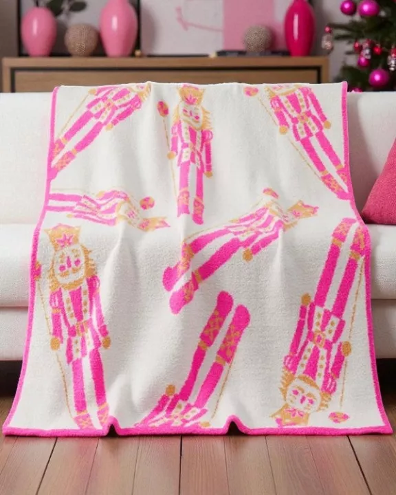 ETA 10/1 - Pink Nutcracker Luxury Blanket