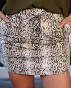 Sylvie Snake Skort