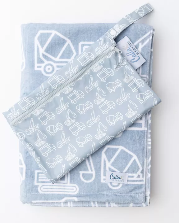 The Kenzie Beach Towel - Trucks & Diggers
