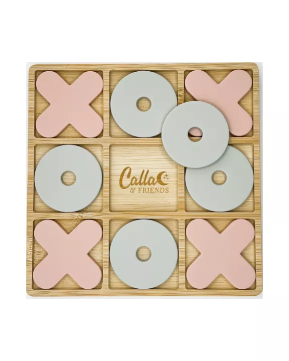 Silicone & Bamboo Tic Tac Toe