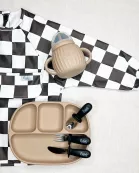 BLACKOUT Collection Silicone & Stainless Steel Toddler Utensil Set