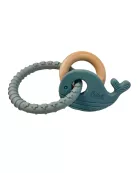 Whale Silicone & Beechwood Teether