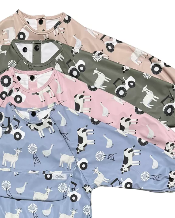 The Grayson Long Sleeve Bib - Farm