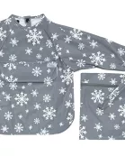 The Grayson Long Sleeve Bib - Snowflakes