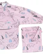 The Grayson Long Sleeve Bib - Dinos