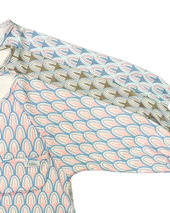 The Grayson Long Sleeve Bib - Rainbow